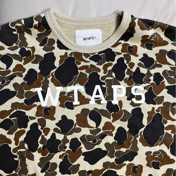 NWT - WTAPS Men’s Relaxed Fit Camo Sweatshirt - Made in Japan - Size 3 / US L - Picture 6 of 13